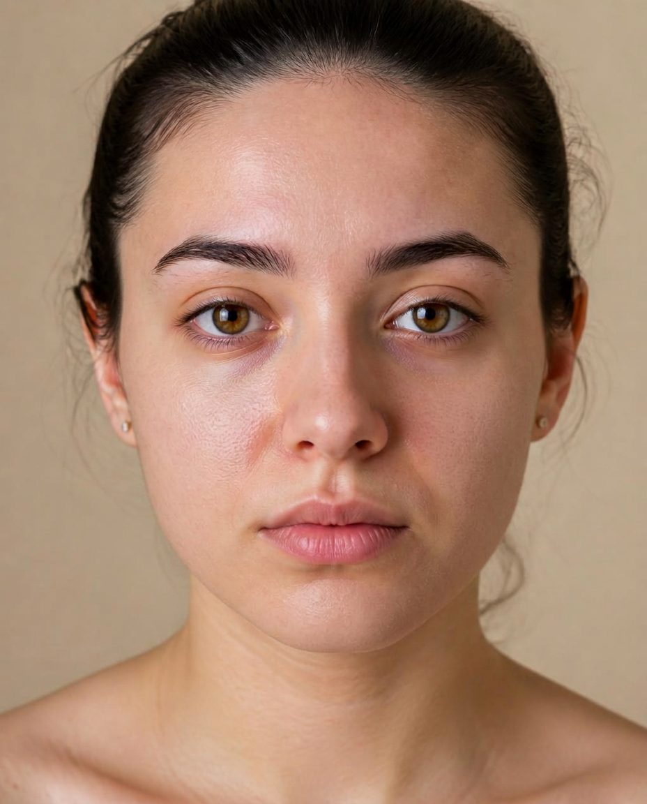Clear, calm skin after a full Accutane program