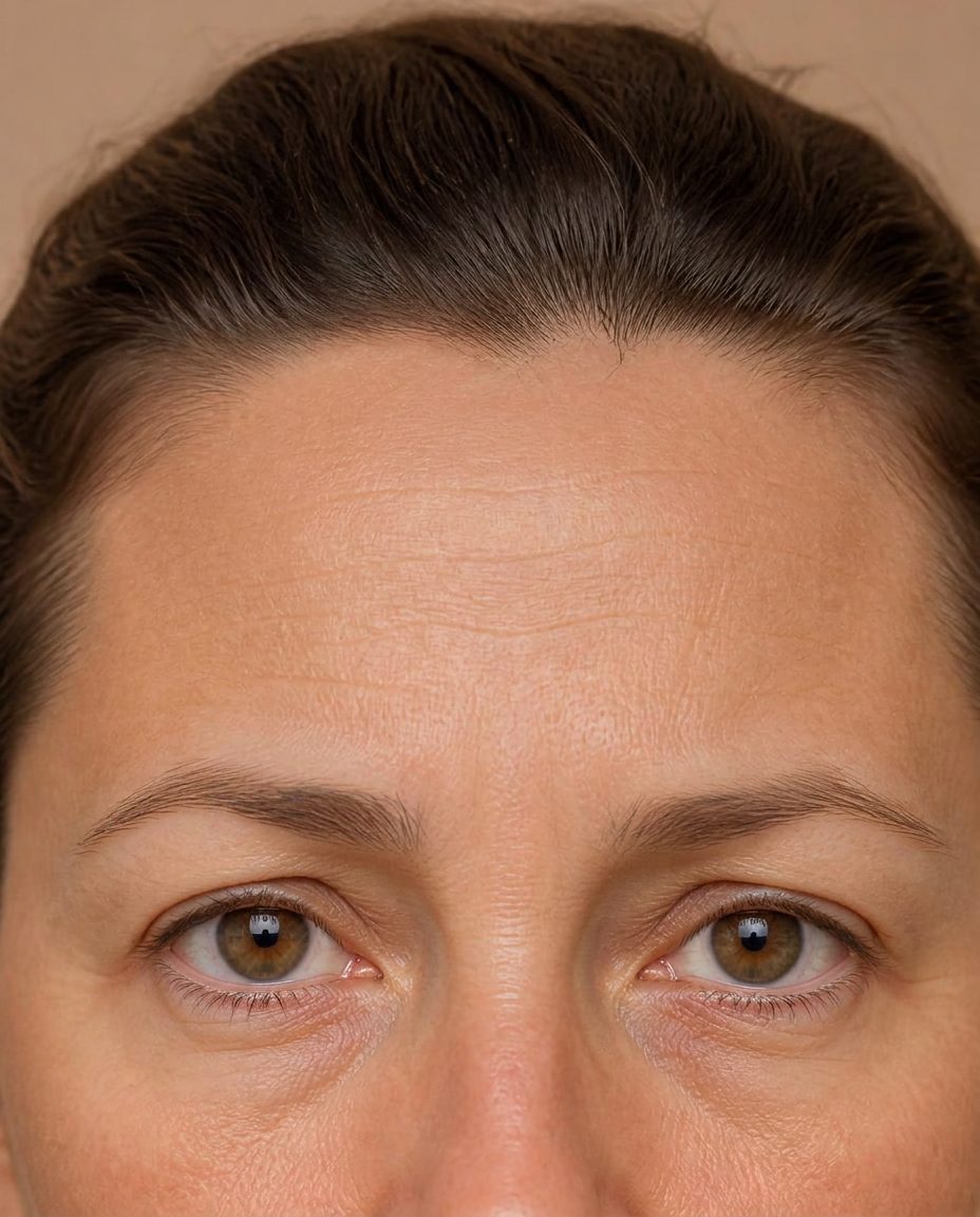Same forehead, softened lines, natural expression preserved